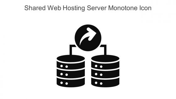 Shared Web Hosting Server Monotone Icon In Powerpoint Pptx Png And Editable Eps Format