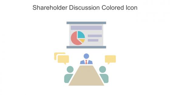 Shareholder Discussion Colored Icon In Powerpoint Pptx Png And Editable Eps Format