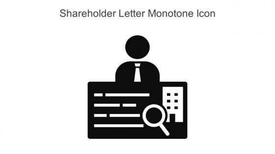 Shareholder Letter Monotone Icon In Powerpoint Pptx Png And Editable Eps Format
