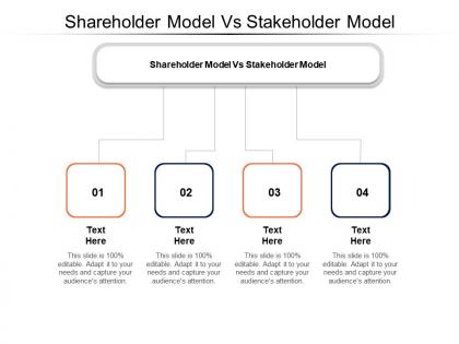 Shareholder model vs stakeholder model ppt powerpoint presentation icon infographics cpb