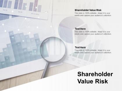 Shareholder value risk ppt powerpoint presentation file format ideas cpb