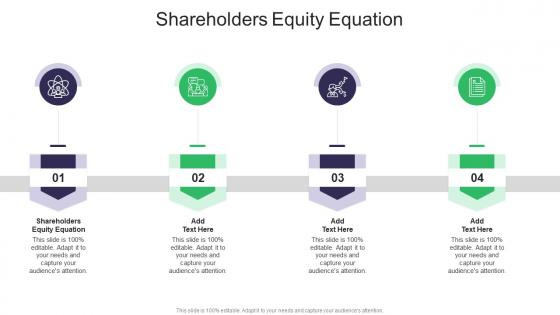 Shareholders Equity Equation In Powerpoint And Google Slides Cpb
