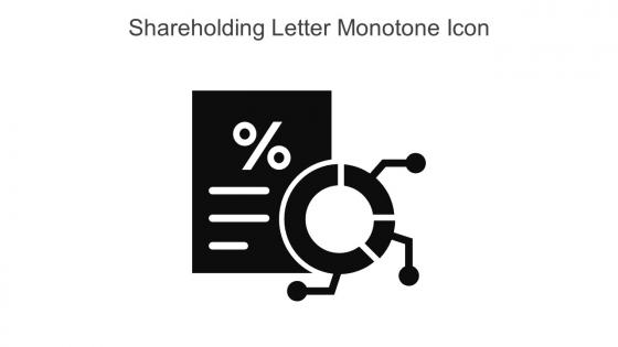 Shareholding Letter Monotone Icon In Powerpoint Pptx Png And Editable Eps Format