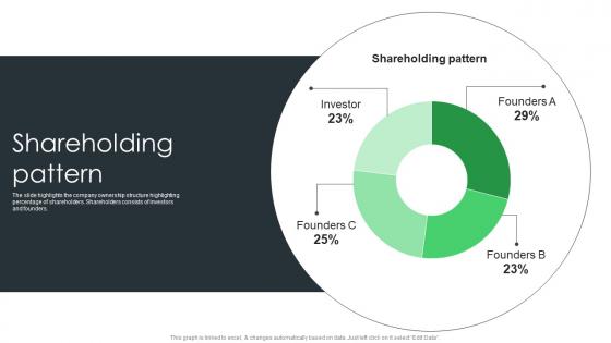 Shareholding Pattern Advanced Detection And Response Investor Funding Elevator Pitch Deck