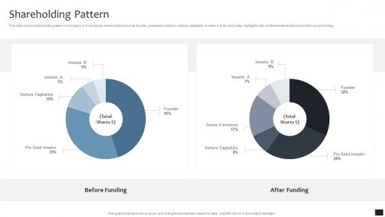 Shareholding Pattern Data Structure Software Company Investor Pitch Deck