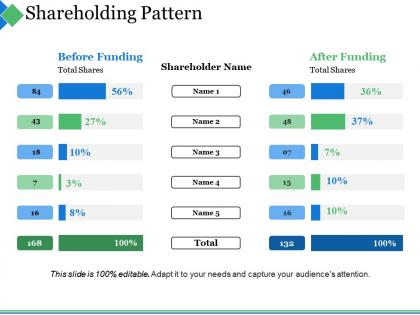 Shareholding pattern ppt summary professional