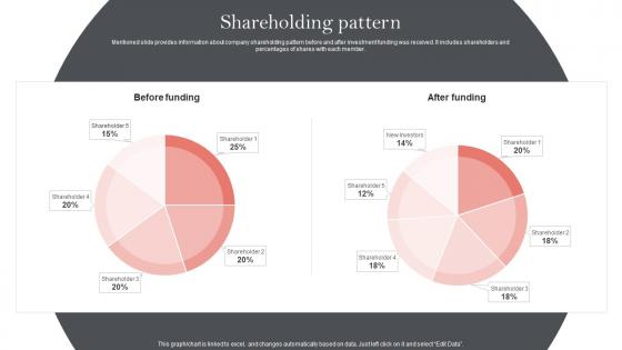 Shareholding Pattern Supply Network Business Investor Funding Elevator Pitch Deck