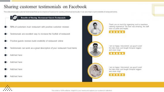 Sharing Customer Testimonials On Facebook Strategic Marketing Guide