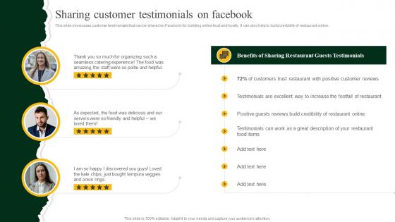 Sharing Customer Testimonials On Facebook Strategies To Increase Footfall And Online