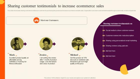 Sharing Customer Testimonials Sales Improvement Strategies For B2c And B2b Ecommerce