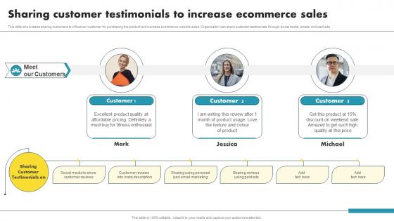 Sharing Customer Testimonials To Increase Ecommerce Sales Ecommerce Marketing Ideas To Grow Online Sales