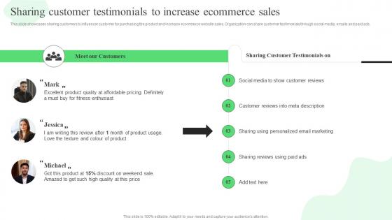 Sharing Customer Testimonials To Increase Ecommerce Sales Strategic Guide For Ecommerce
