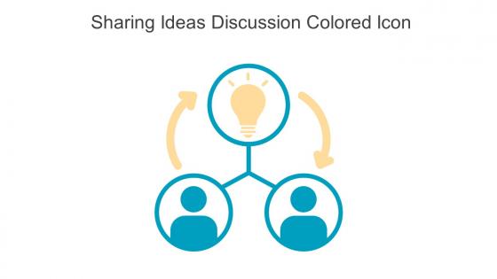 Sharing Ideas Discussion Colored Icon In Powerpoint Pptx Png And Editable Eps Format