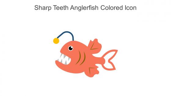 Sharp Teeth Anglerfish Colored Icon In Powerpoint Pptx Png And Editable Eps Format