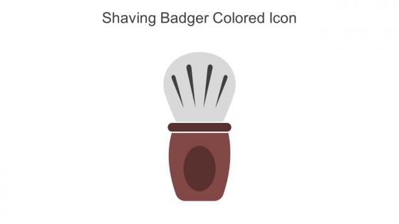 Shaving Badger Colored Icon In Powerpoint Pptx Png And Editable Eps Format