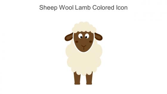 Sheep Wool Lamb Colored Icon In Powerpoint Pptx Png And Editable Eps Format