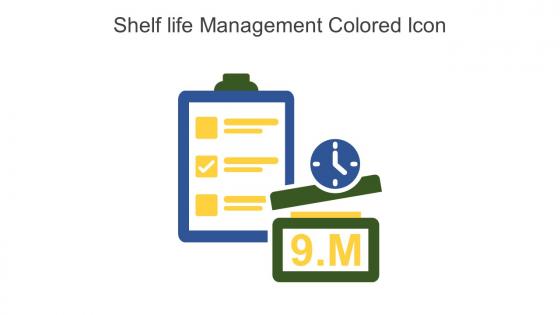 Shelf life Management Colored Icon in powerpoint pptx png and editable eps format