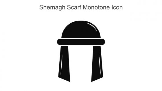 Shemagh Scarf Monotone Icon In Powerpoint Pptx Png And Editable Eps Format
