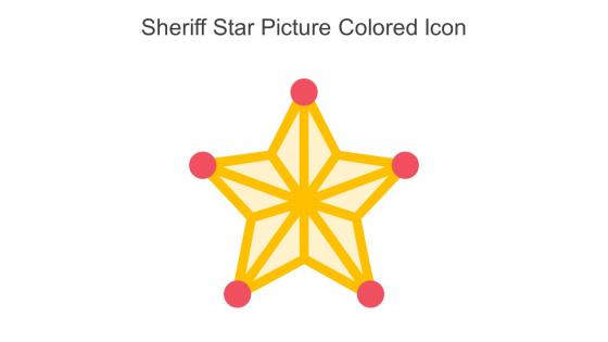 Sheriff Star Picture Colored Icon In Powerpoint Pptx Png And Editable Eps Format