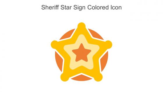 Sheriff Star Sign Colored Icon In Powerpoint Pptx Png And Editable Eps Format