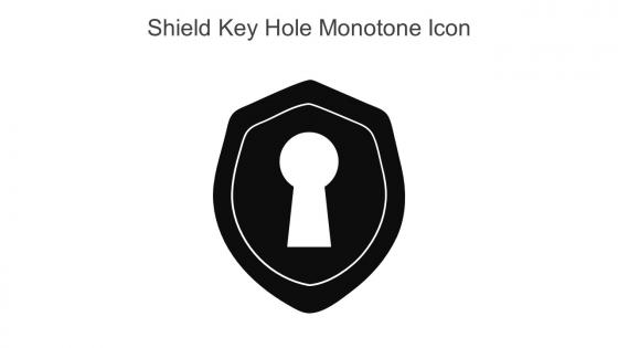 Shield Key Hole Monotone Icon In Powerpoint Pptx Png And Editable Eps Format