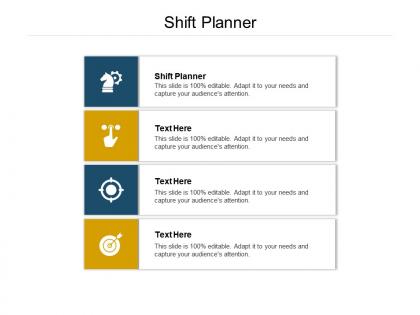 Shift planner ppt powerpoint presentation model file formats cpb