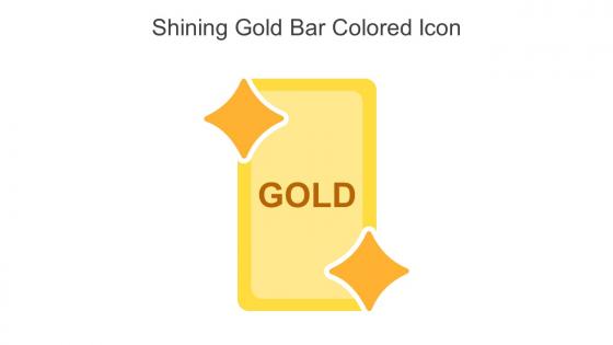 Shining Gold Bar Colored Icon In Powerpoint Pptx Png And Editable Eps Format