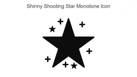 Shinny Shooting Star Monotone Icon In Powerpoint Pptx Png And Editable Eps Format