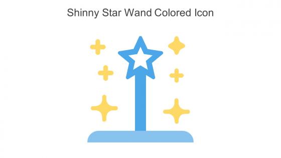 Shinny Star Wand Colored Icon In Powerpoint Pptx Png And Editable Eps Format