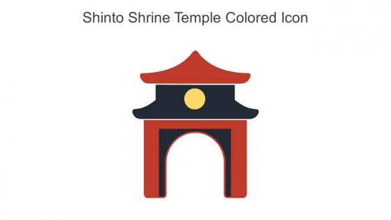 Shinto Shrine Temple Colored Icon In Powerpoint Pptx Png And Editable Eps Format