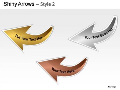 Shiny arrows style 2 powerpoint presentation slides