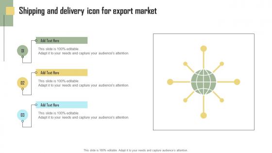 Shipping And Delivery Icon For Export Market