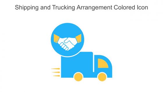 Shipping And Trucking Arrangement Colored Icon In Powerpoint Pptx Png And Editable Eps Format
