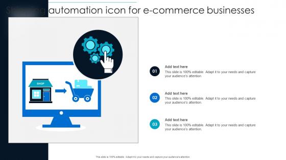 Shipping Automation Icon For E Commerce Businesses