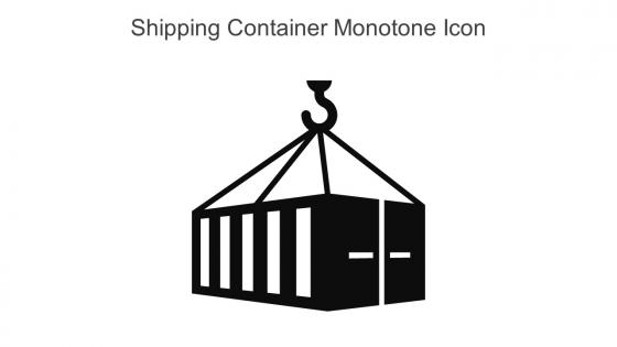 Shipping Container Monotone Icon In Powerpoint Pptx Png And Editable Eps Format