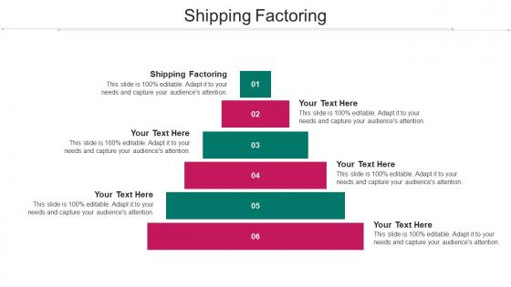 Shipping Factoring Ppt Powerpoint Presentation Model Sample Cpb