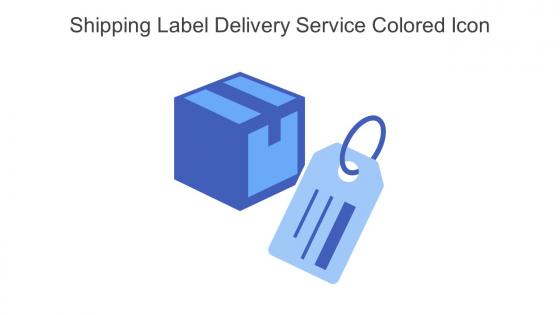 Shipping Label Delivery Service Colored Icon In Powerpoint Pptx Png And Editable Eps Format