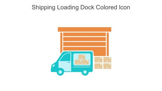 Shipping Loading Dock Colored Icon In Powerpoint Pptx Png And Editable Eps Format