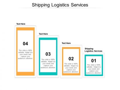 Shipping logistics services ppt powerpoint presentation information cpb