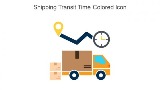 Shipping Transit Time Colored Icon In Powerpoint Pptx Png And Editable Eps Format