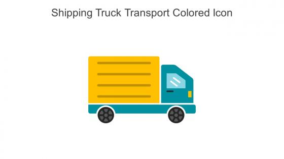 Shipping Truck Transport Colored Icon In Powerpoint Pptx Png And Editable Eps Format