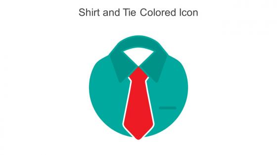 Shirt And Tie Colored Icon In Powerpoint Pptx Png And Editable Eps Format