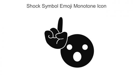 Shock Symbol Emoji Monotone Icon In Powerpoint Pptx Png And Editable Eps Format