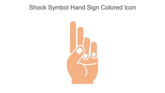 Shock Symbol Hand Sign Colored Icon In Powerpoint Pptx Png And Editable Eps Format
