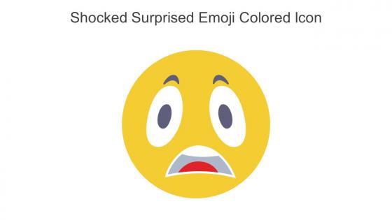 Shocked Surprised Emoji Colored Icon In Powerpoint Pptx Png And Editable Eps Format