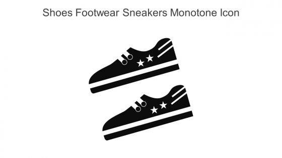 Shoes Footwear Sneakers Monotone Icon In Powerpoint Pptx Png And Editable Eps Format