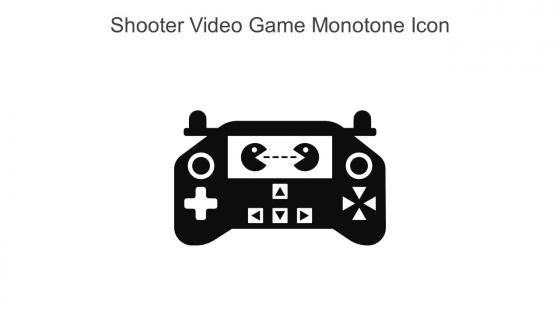 Shooter Video Game Monotone Icon In Powerpoint Pptx Png And Editable Eps Format