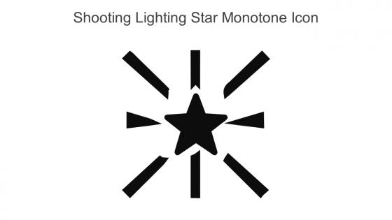 Shooting Lighting Star Monotone Icon In Powerpoint Pptx Png And Editable Eps Format