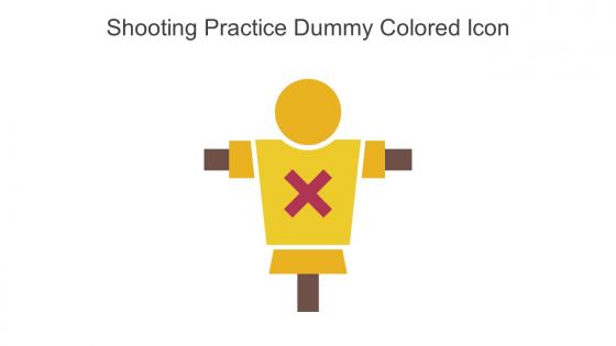 Shooting Practice Dummy Colored Icon In Powerpoint Pptx Png And Editable Eps Format