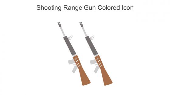 Shooting Range Gun Colored Icon In Powerpoint Pptx Png And Editable Eps Format